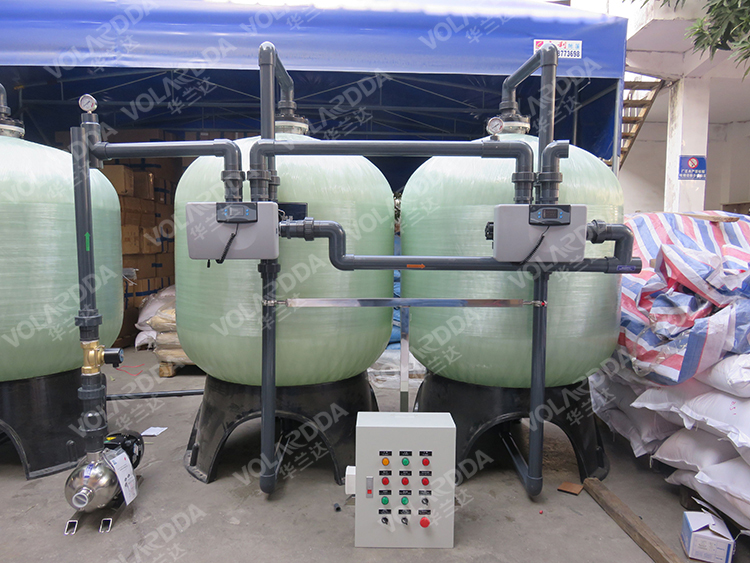 广州晨兴15吨大型工业锅炉树脂软化水设备